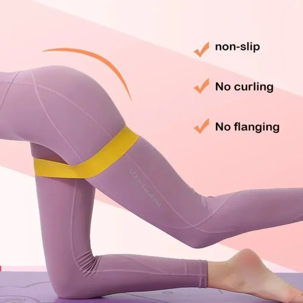 5pcs Yoga Tension Belt Fitness Elastic Belt Resistance Belt Squat Butt AIDS Tension Ring Stretching Exercise Belt - Image 5